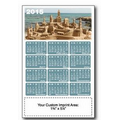 XL Magnetic Calendar "Sand Castle" (5-1/2"x8-1/2")